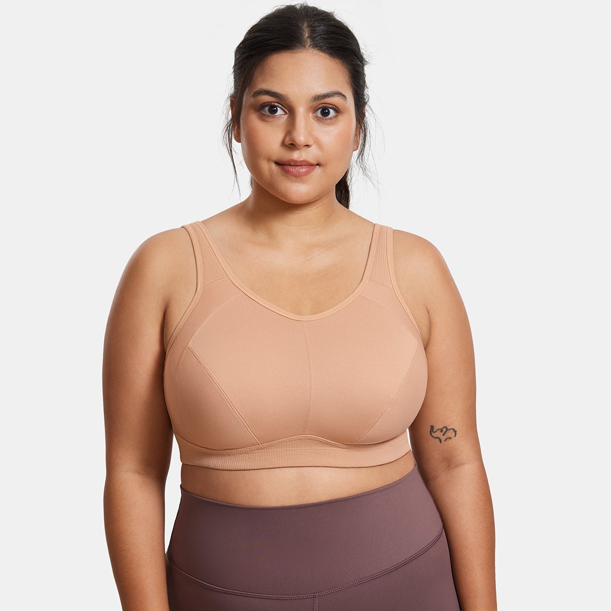 Plus Size High Support Full Coverage Padded Wireless Bra