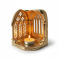 Gothic Cathedral Tealight Holder | Shadow-Casting Candle Holder for Home Décor