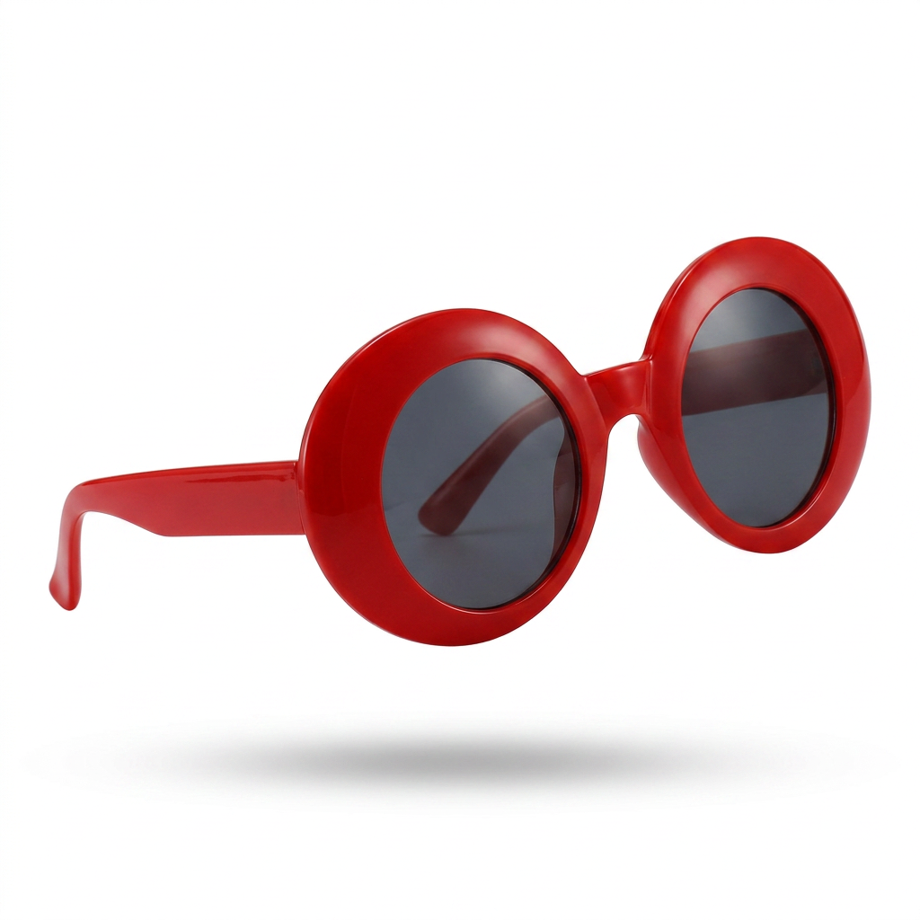 Daring Plastic Round Sunglasses-3