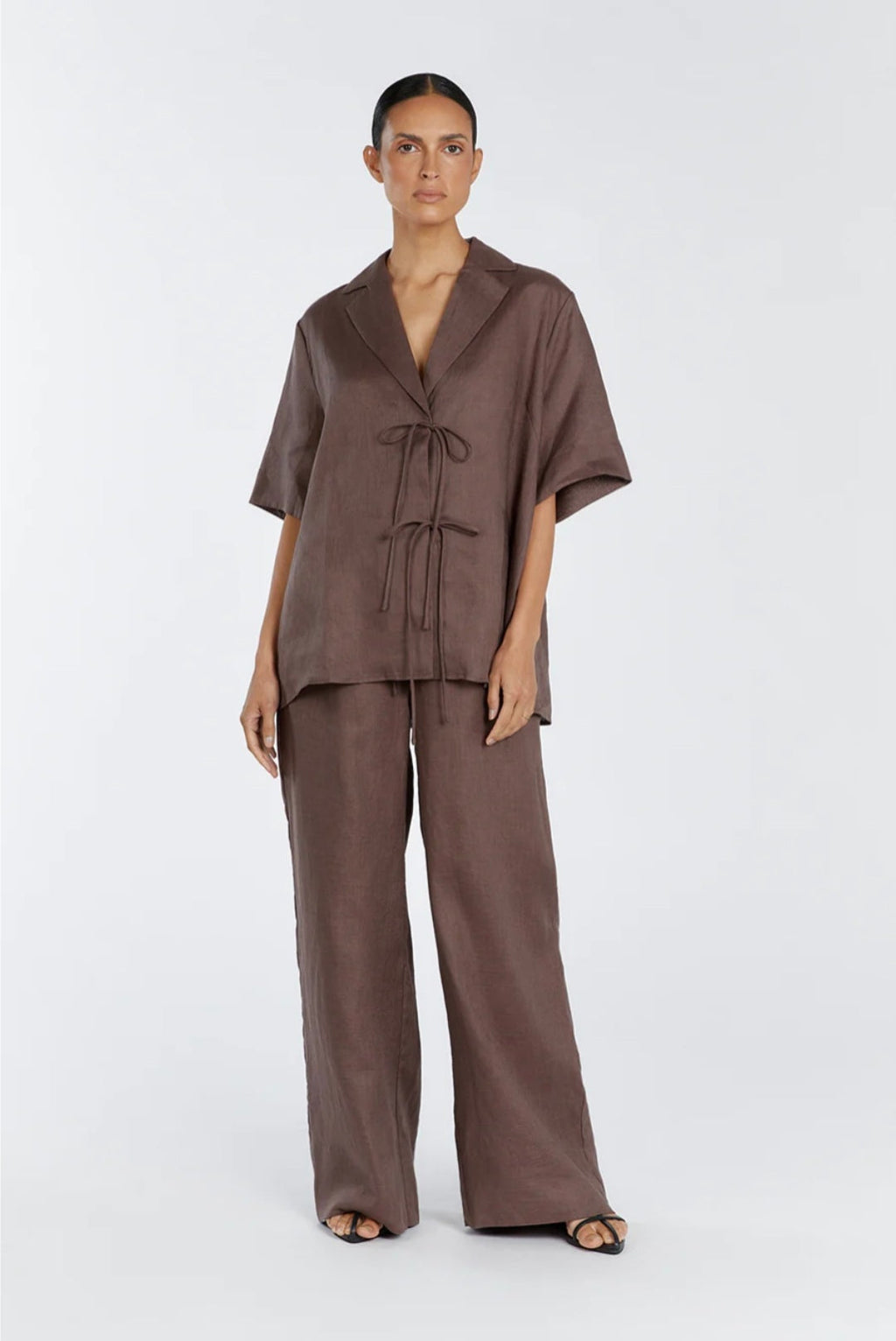 Brown Linen Co ord set