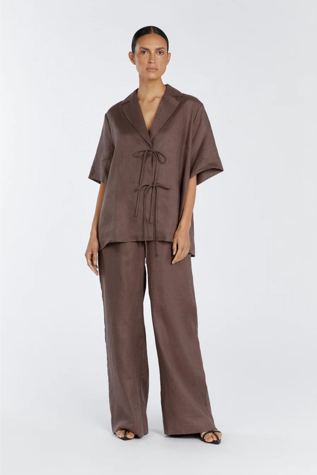 Brown Linen Co ord set