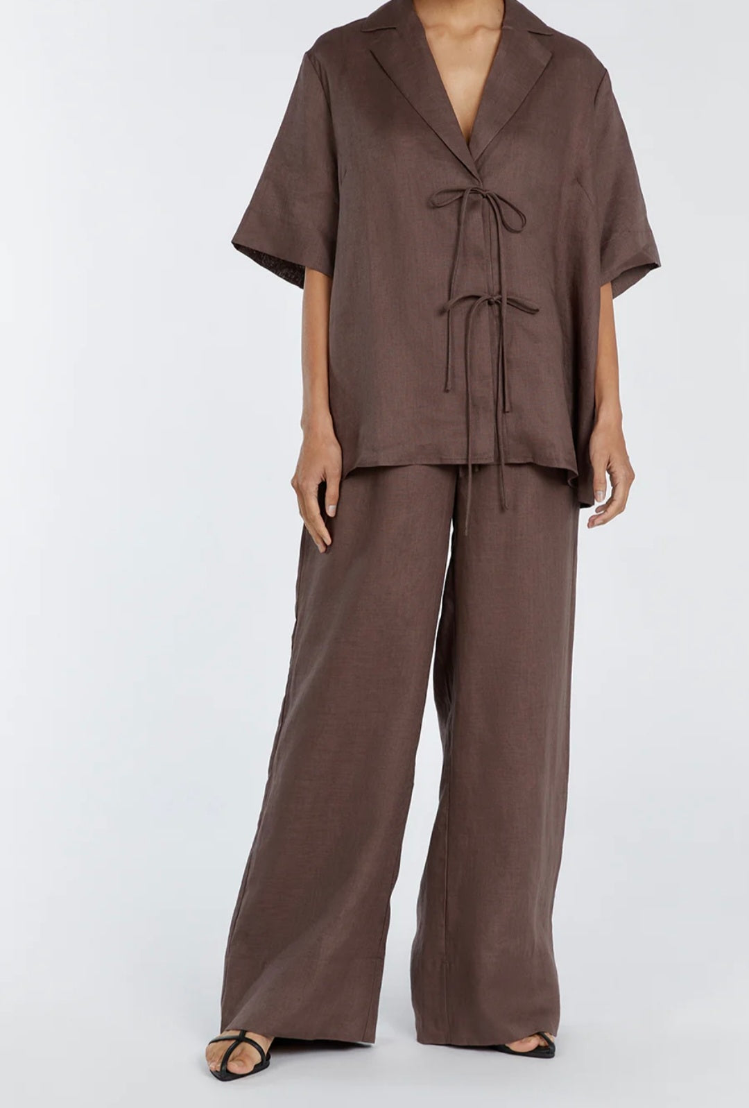 Brown Linen Co ord set