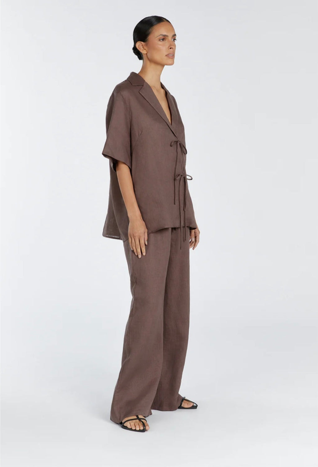 Brown Linen Co ord set