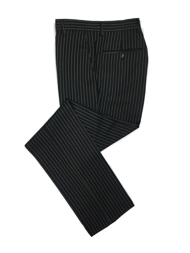 Black Pinstripe 2-button Suit