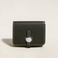 Black Slim Leather Wallet with Detachable Strap – Pebble-Grain Mini Crossbody Wallet & Clutch