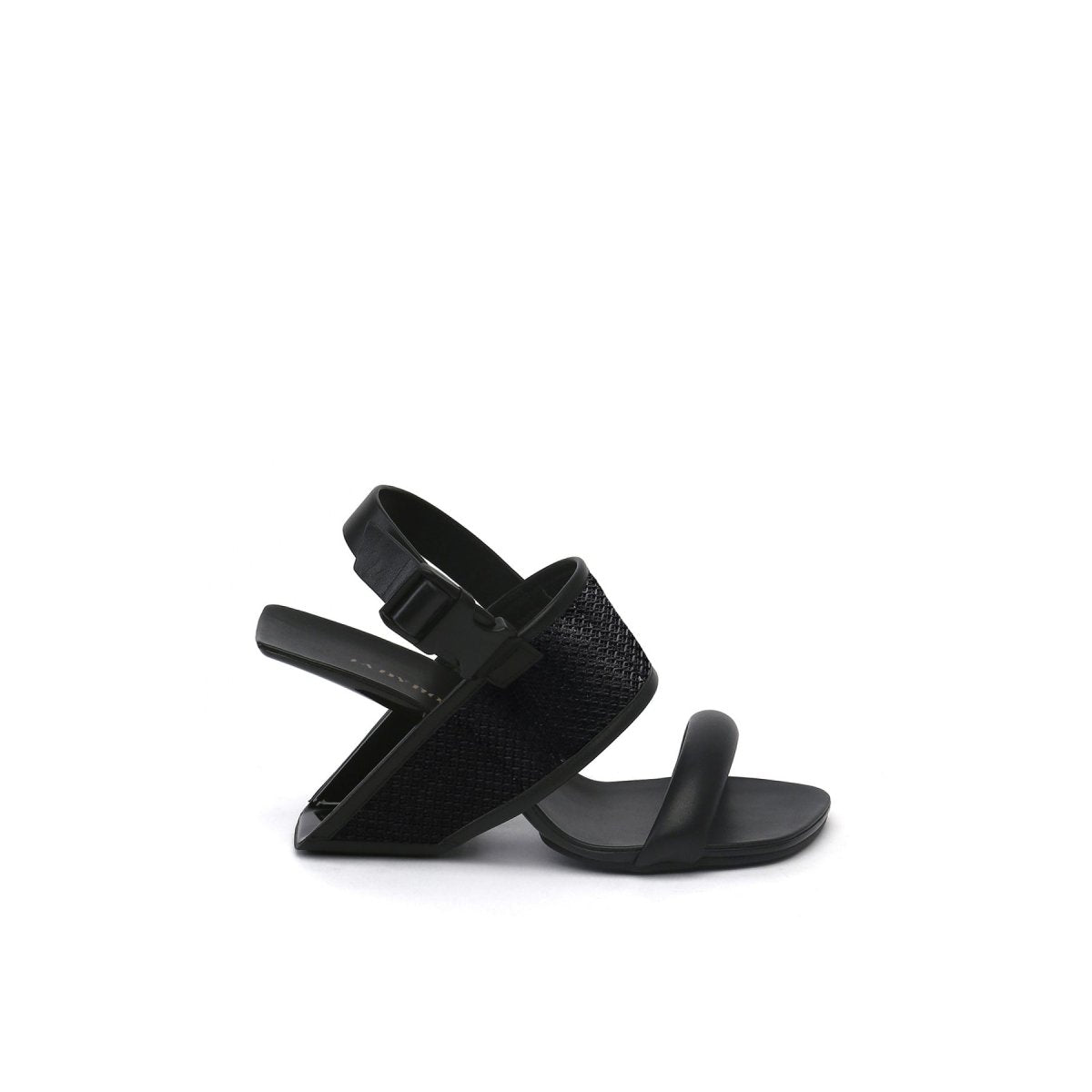 Square Toe Wide Strap Slingback Sandals