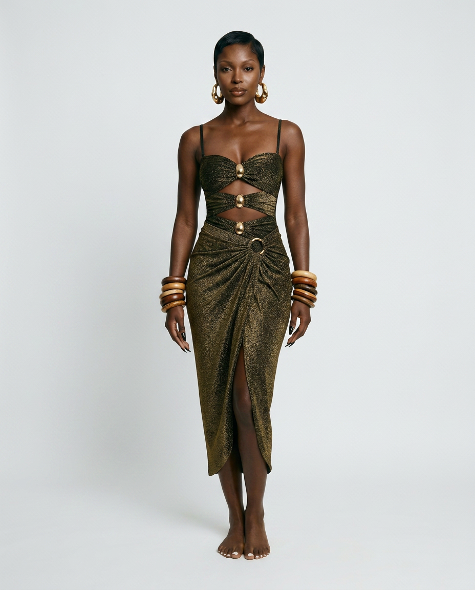 Radiant Metallic One-Piece Swimsuit-1