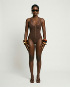 Daring Lace Halter Bodysuit-2