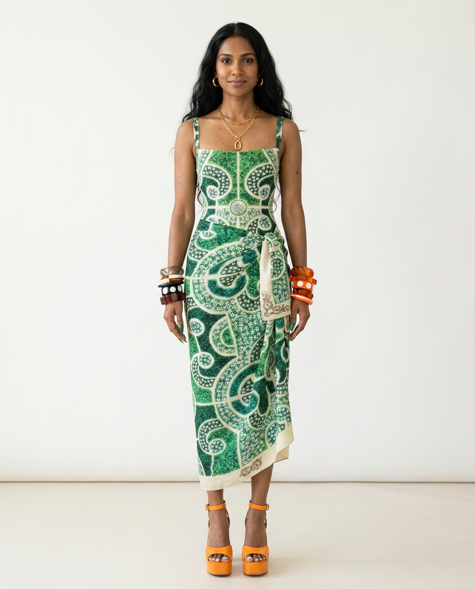 Elegant Printed One-Piece Swimsuit