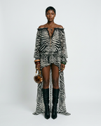 Fierce Zebra Print Maxi Dress-3
