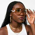 Vibrant Irregular Square Sunglasses-0