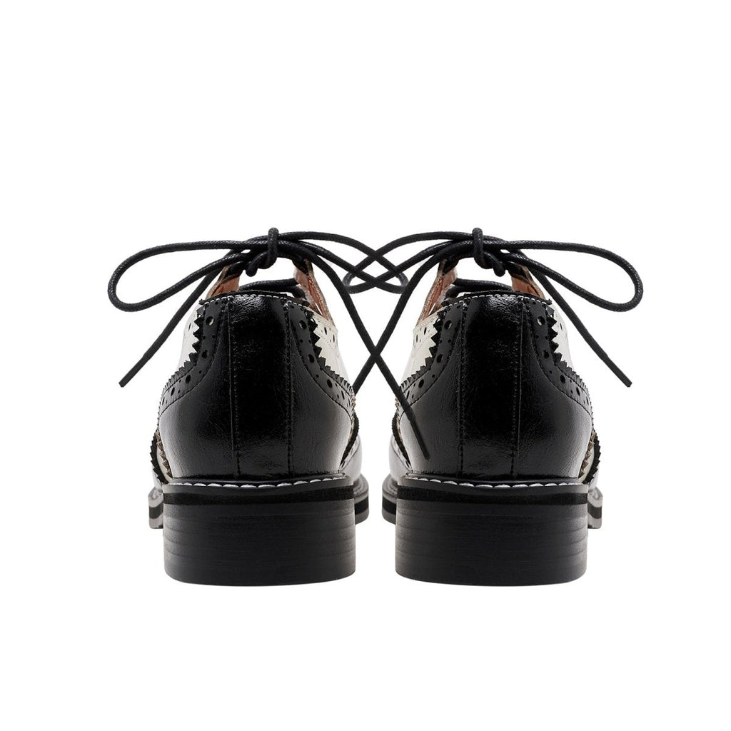 Two Tone Oxford Lace Up Shoes