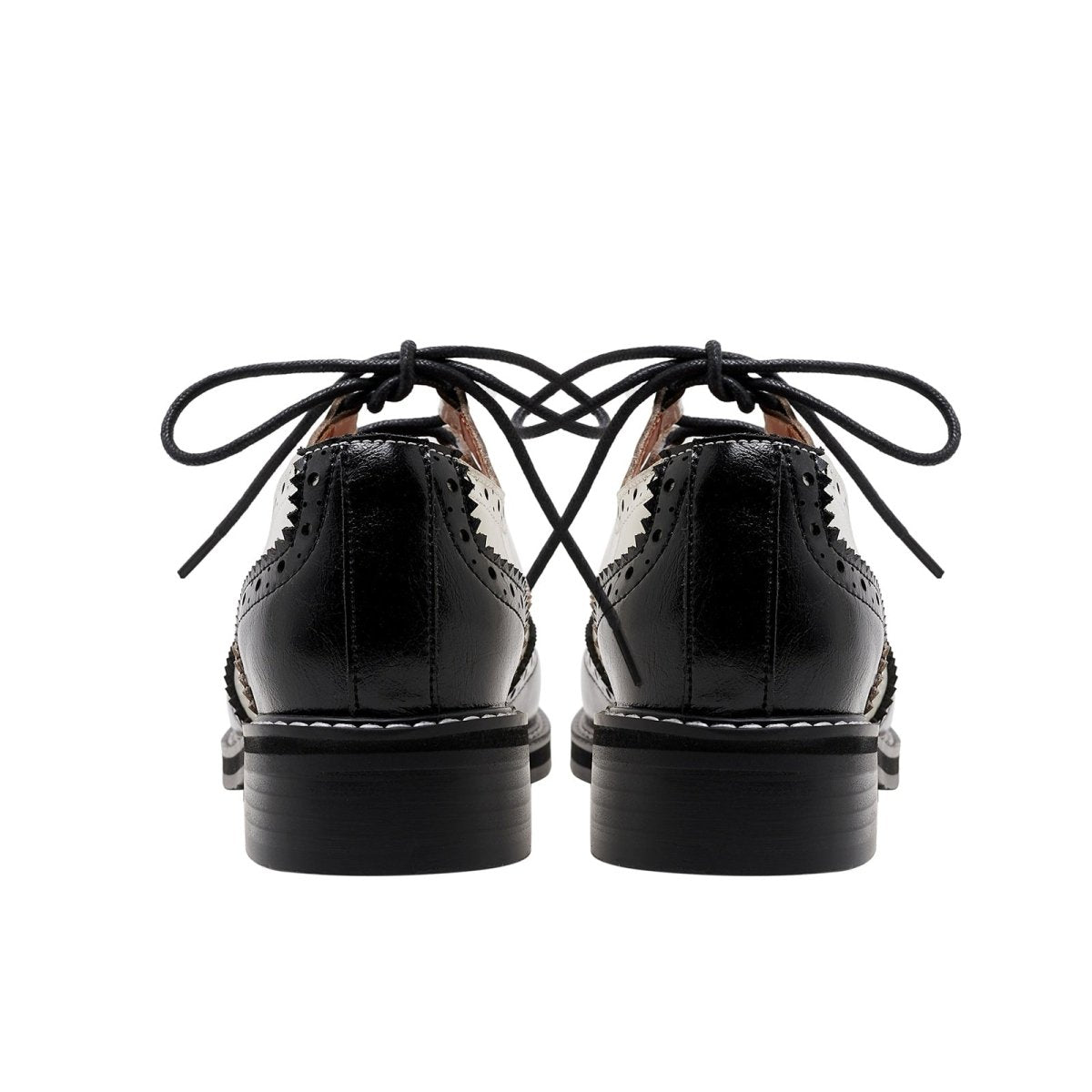 Two Tone Oxford Lace Up Shoes