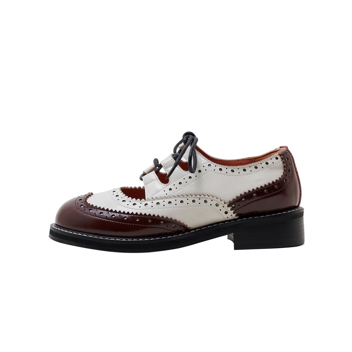 Two Tone Oxford Lace Up Shoes