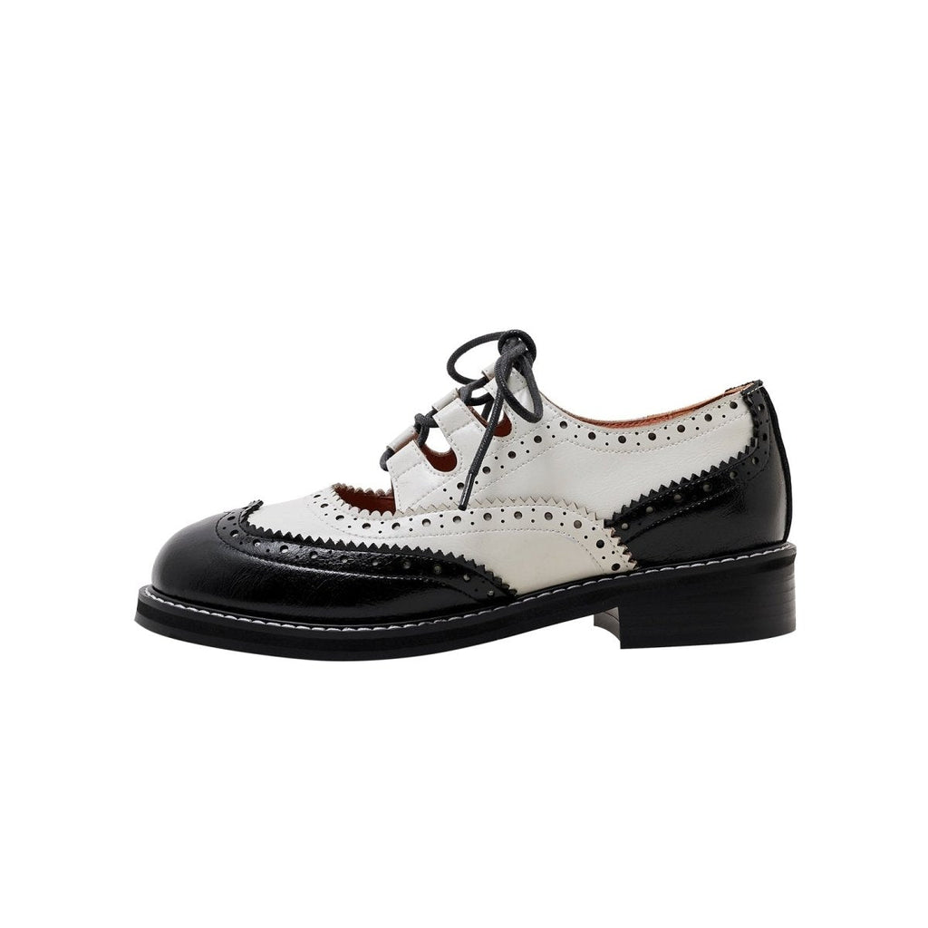 Two Tone Oxford Lace Up Shoes