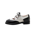 Two Tone Oxford Lace Up Shoes
