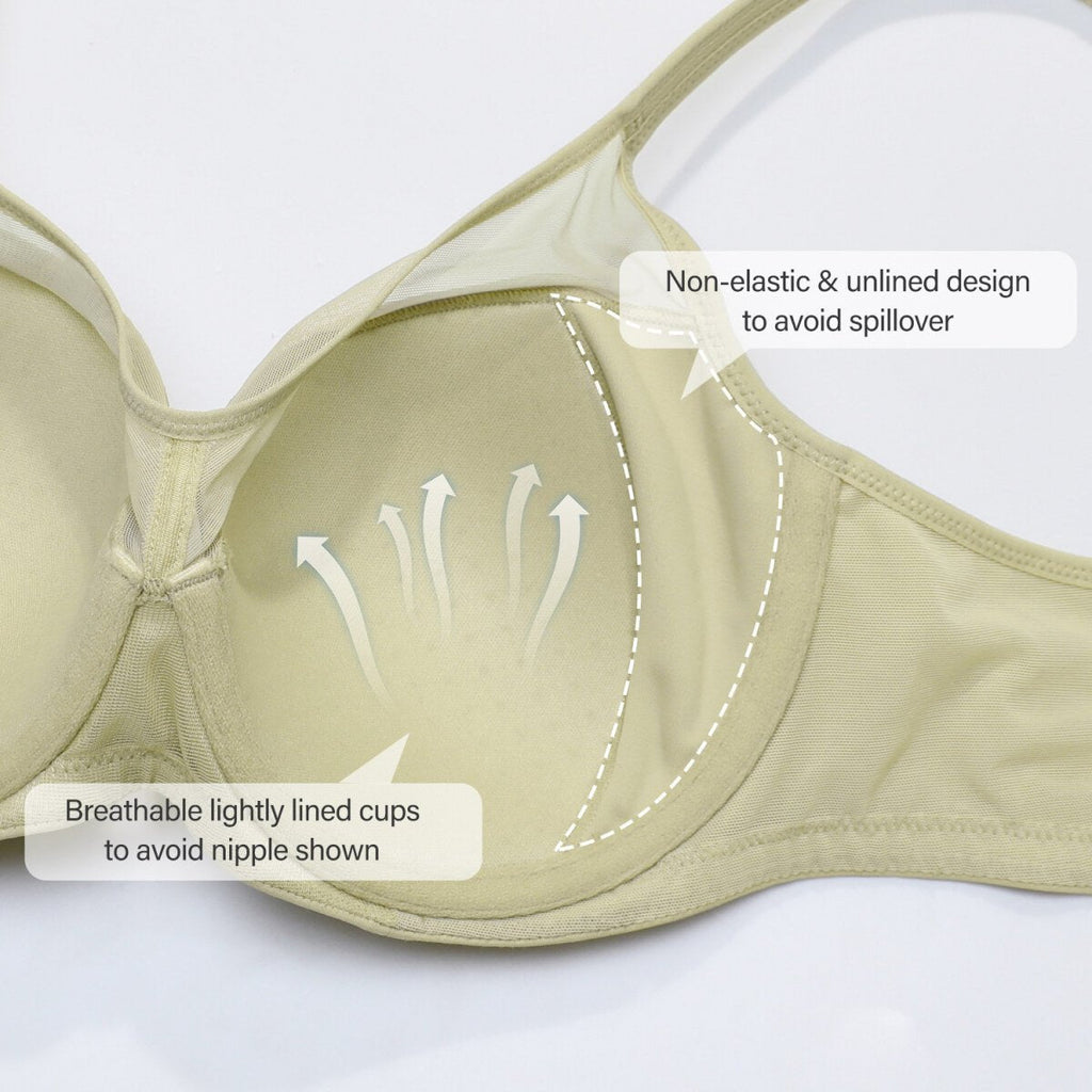 Ultra-Thin Full Coverage Underwire T-Shirt Bra