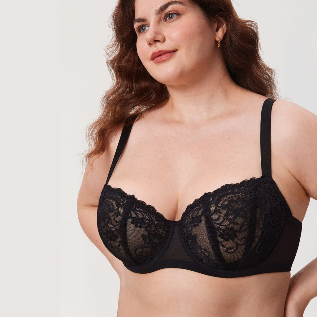 Ultra-thin Lace Balconette Underwire Bra