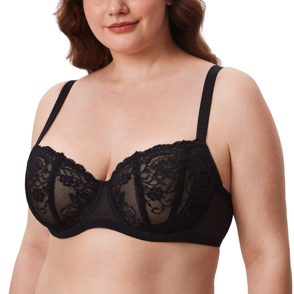 Ultra-thin Lace Balconette Underwire Bra