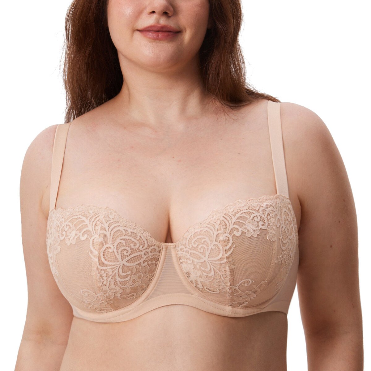 Ultra-thin Lace Balconette Underwire Bra