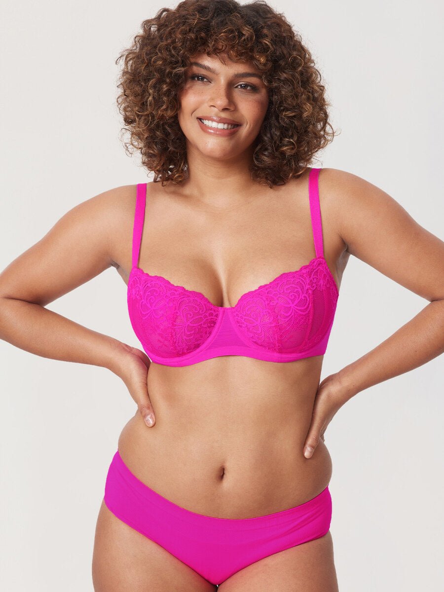 Ultra-thin Lace Balconette Underwire Bra
