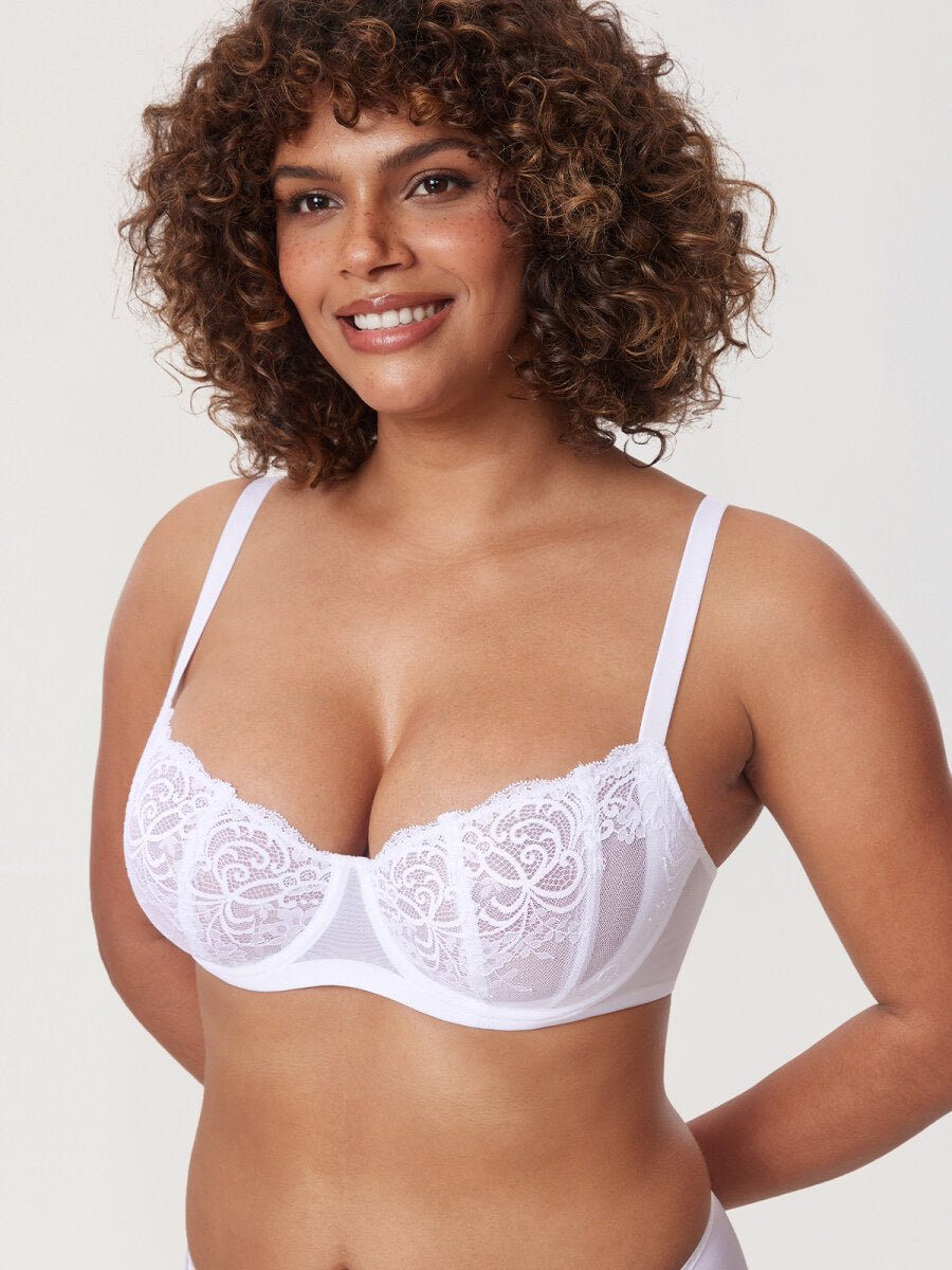 Ultra-thin Lace Balconette Underwire Bra