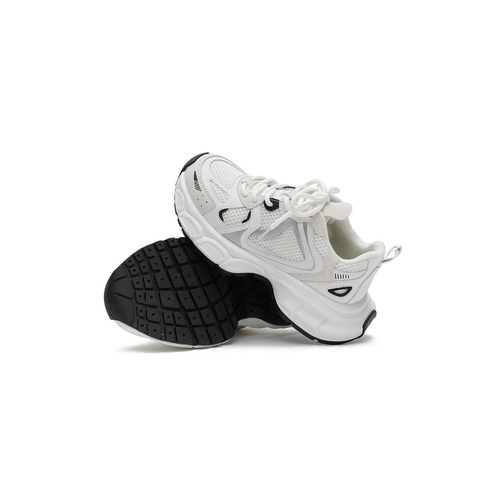 Women's Breathable Athletic Chunky Sneakers – White