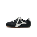 Women's Dual Lace GAT Flat Sneakers – Retro Minimalist Trainer Shoes