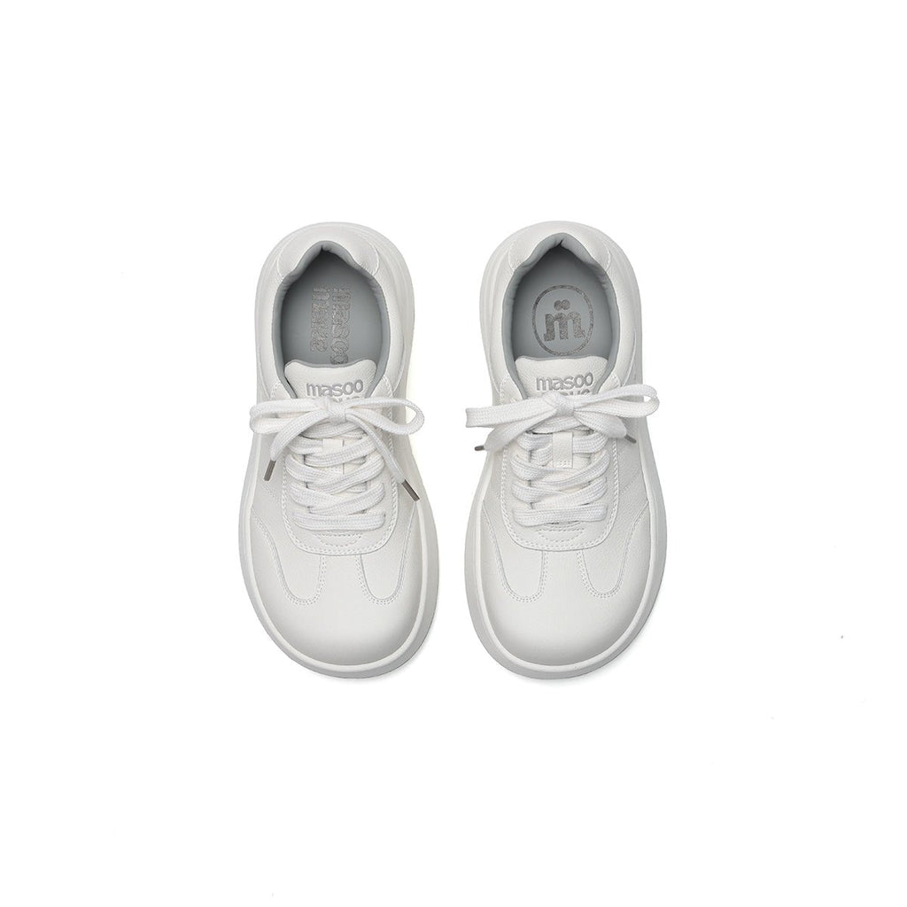 Women's Elevated Leather Platform Sneakers – Gum Sole