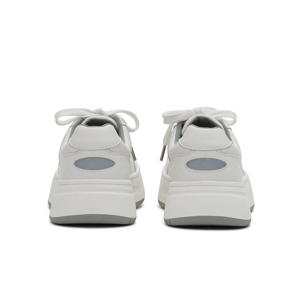 Women's Elevated Leather Platform Sneakers – Gum Sole