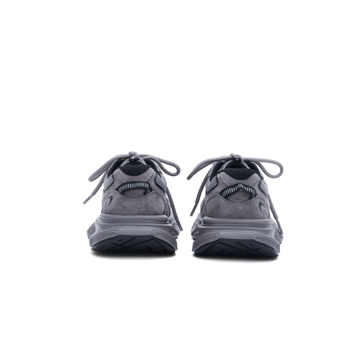 Women's Lightweight Grey Running Sneakers – Chunky Mesh Trainers