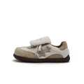 Women's Sherpa Velcro Sneakers – Plaid Star Patch Cozy Winter Shoes