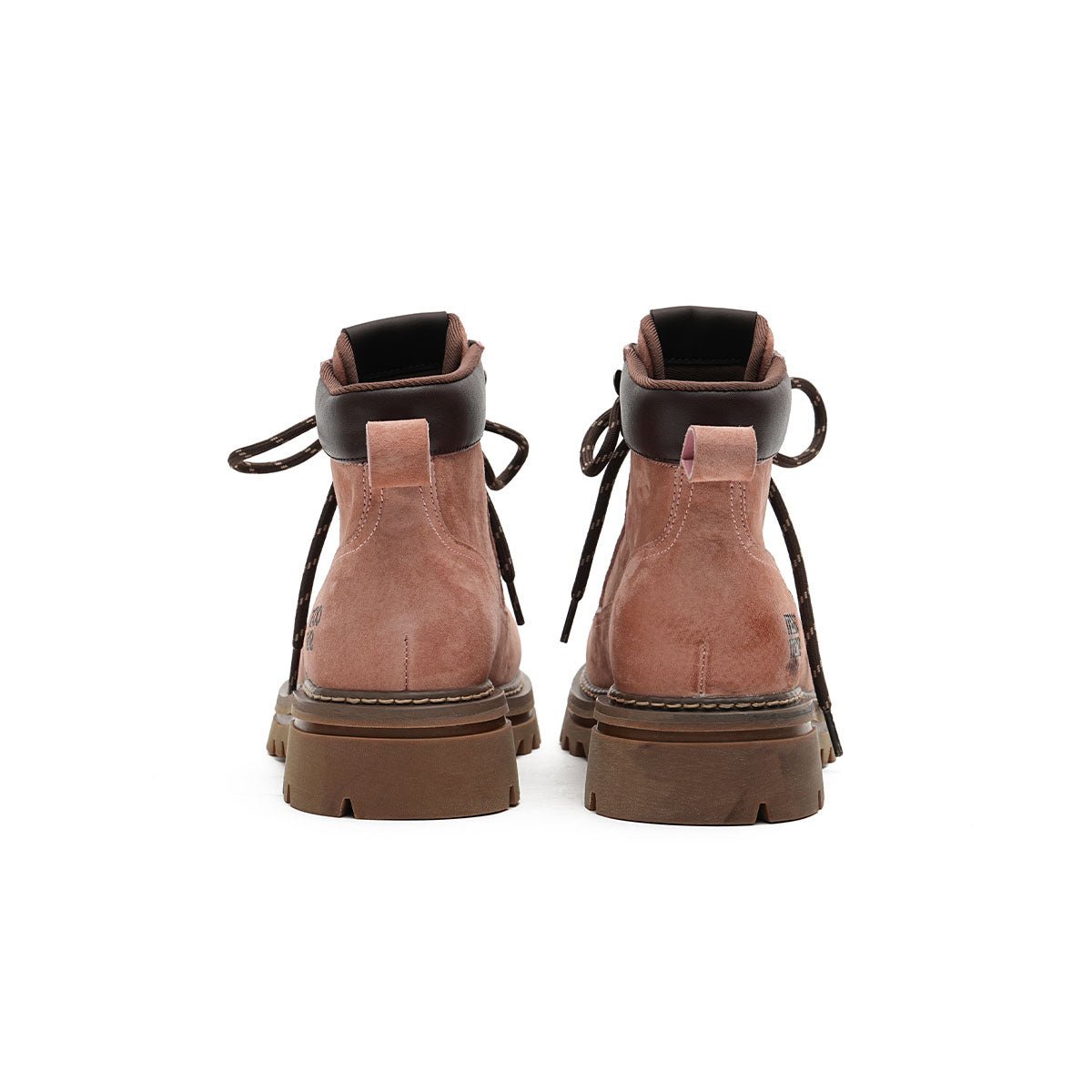 Women's Suede Chunky Lug Sole Boots – Workwear Ankle Boots
